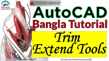 11.  Autocad Bangla Tutorial ( Trim & Extend Tools )