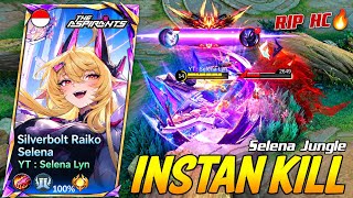 SELENA JUNGLE INSTANT KILL! HELCURT GOT DELETED 🔥 | MLBB 