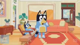 Bluey: Bandit Sits On Bluey