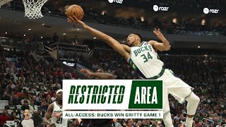 All-Access: Bucks vs. Bulls | Milwaukee Takes Game 1, Giannis 27 Points, 16 Rebounds | NBA Playoffs