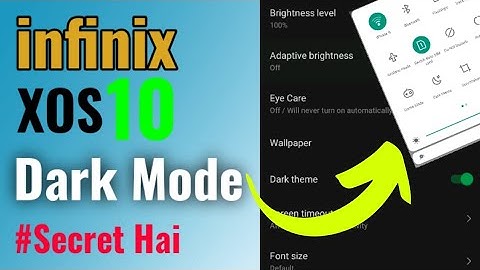 infinix Dark Mode Setting | infinix XOS New Dark Mode Update | infinix XOS 10 New Update | 😯