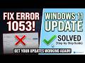 How to Fix Error 1053 Windows Update Windows 11