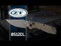 Video: มีดพับ Zero Tolerance 0512DL DuraLock ด้าม Olive Micarta (CPM Cru-Wear 3.45" Working Finish/Cerakote),ZT0512DL