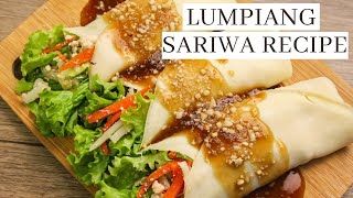 LUMPIANG SARIWA with Homemade Wrapper And Sauce