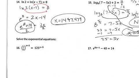 Pre-Calc Review unit 4 test