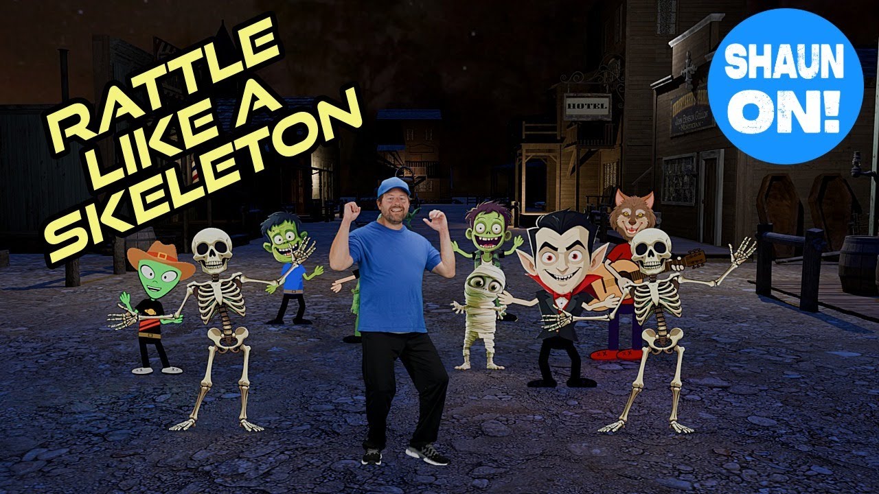 The Skeleton Dance | Super Simple Songs and Dance For Kids | Rattle Your Bones Like a Skeleton