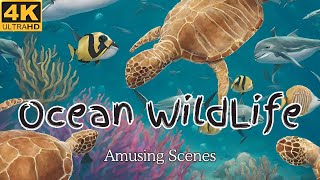 Ocean WildLife In 4K - Discover The World's Incredible Marine Life With Amusing Scenes Film