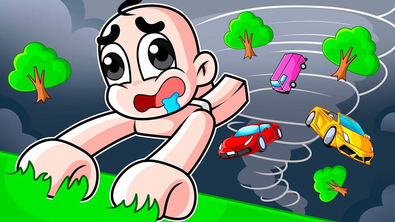 Sobreviviendo a un TORNADO de NIVEL MÁXIMO en Roblox! 🌪️😱