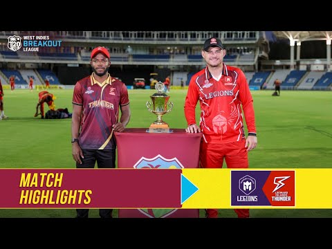 Highlights | Final | Trinidad & Tobago Legions vs Leeward Islands Thunder | T20 Breakout League