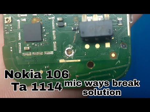 Nokia 106 rm 1114 mic ways break //nokia 106 mic not working// mic jumper solution
