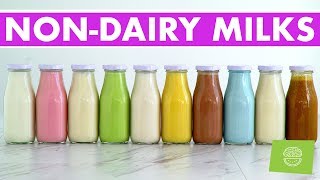 10 Homemade Nut & NonDairy Milks, Vegan Recipes + FREE EBOOK!