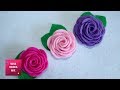 Felt Rose - DIY : How to make easy felt rose  / Spring crafts.