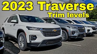 2023 Chevy Traverse Trim levels - LS vs LT vs RS vs Premier