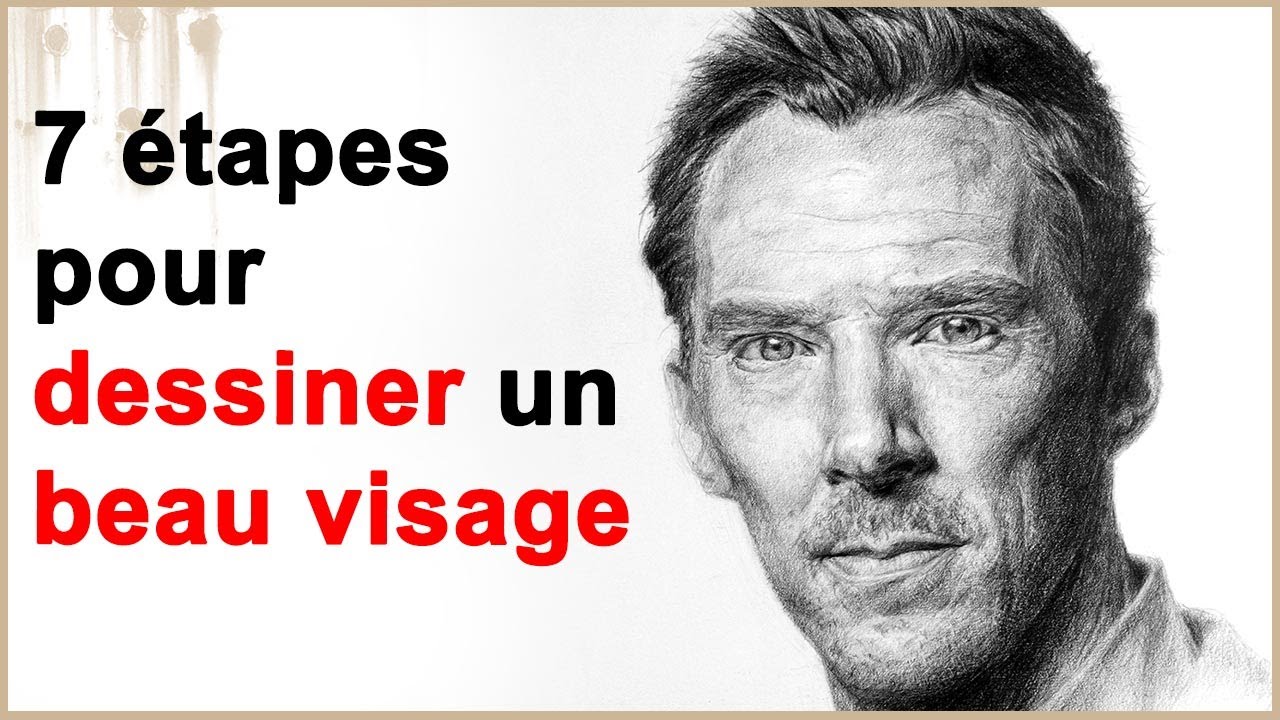 7 étapes pour dessiner parfaitement la tête et le visage - YouTube