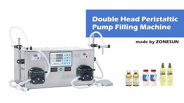 How To Use ZS-YTPP2 Double Heads Peristaltic Pump Liquid Filling Machine