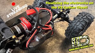 Wrenching to finish up Mazz Designs Carbon V2 Cheat Code build!