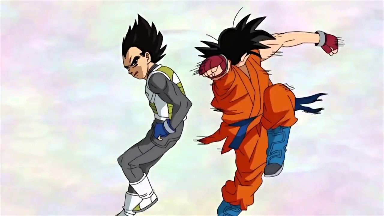 Goku vs Vegeta Hyperbolic Time Chamber (English) YouTube