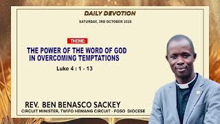 DAILY  DEVOTION - Saturday, 3rd October 2026