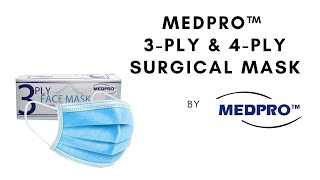 MEDPRO™ 3-Ply 50pcs Surgical Mask or 4-Ply 25pcs Surgical Mask