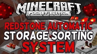How to Make an Automatic Sorting System in Minecraft PE 1.2+