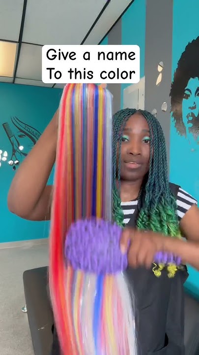  Hair braid color blend - YouTube