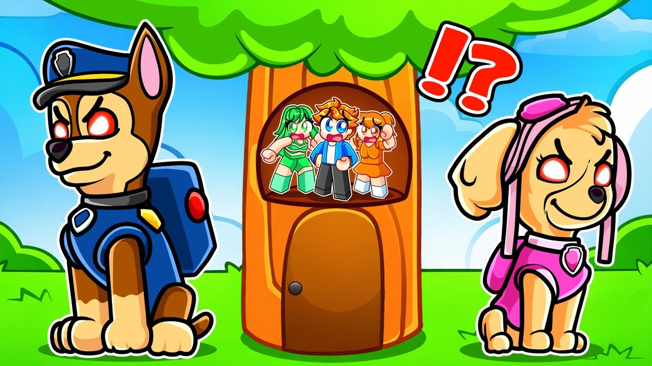 UKRYWAM SIĘ Z SZALONYMI FANKAMI PRZED ZŁYM PSI PATROL w Roblox!