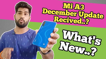 mi a3 december update received..? | mi a3 android 12 update | mi a3 december update review..? | TE