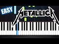 Metallica - Nothing Else Matters - EASY Piano Tutorial by PlutaX