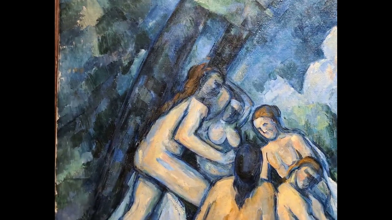 The Large Bathers by Post-Impressionist artist Paul Cézanne