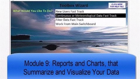 Tribal Data Toolbox 3.0 – 9A: Introduction to Reports and Charts
