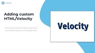 Adding custom HTML/Velocity