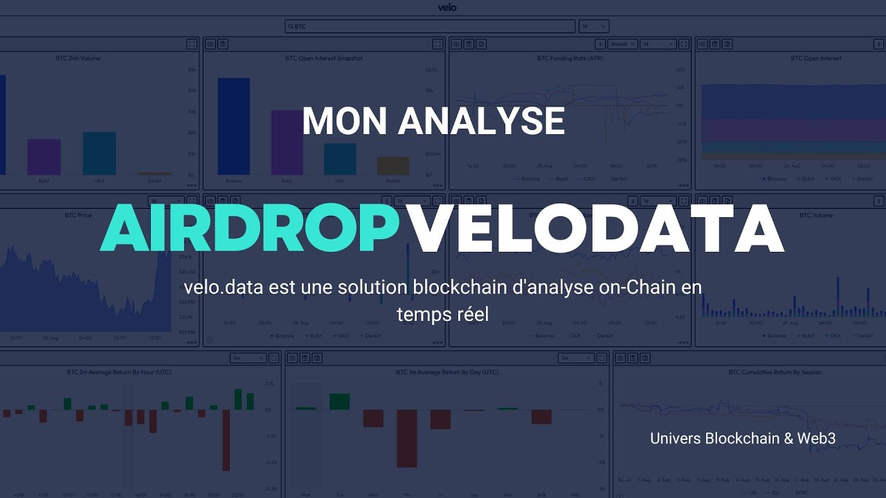 AIRDROP VELODATA | UNE PLATEFORME D'ANALYSE ON-CHAIN PARTIE 1