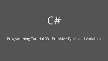 C# Programming Tutorial 03 - Primitive Types and Variables