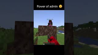 Power of being OP 😎#minecraft #shorts