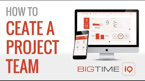 How to Create a Project Team in BigTime IQ