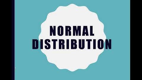 [Mathematics in the Modern World] Normal Distribution