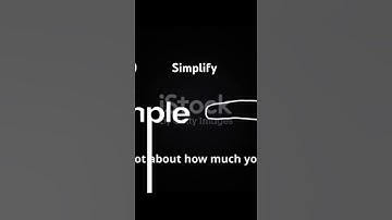 Achieve More with Less #Simplicity