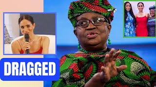 DRAGGED! Meghan EXPLODED In Anger As Dr Ngozi Okonjo-Iweala Kicked Her At Out Charity Event In Abuja