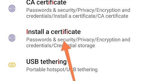 How to check install a certificate in redmi note 7, redmi note 7 me install a certificate check kais