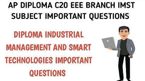 ap diploma c20 eee branch IMST subject important questions 2023| ap diploma c20 important questions