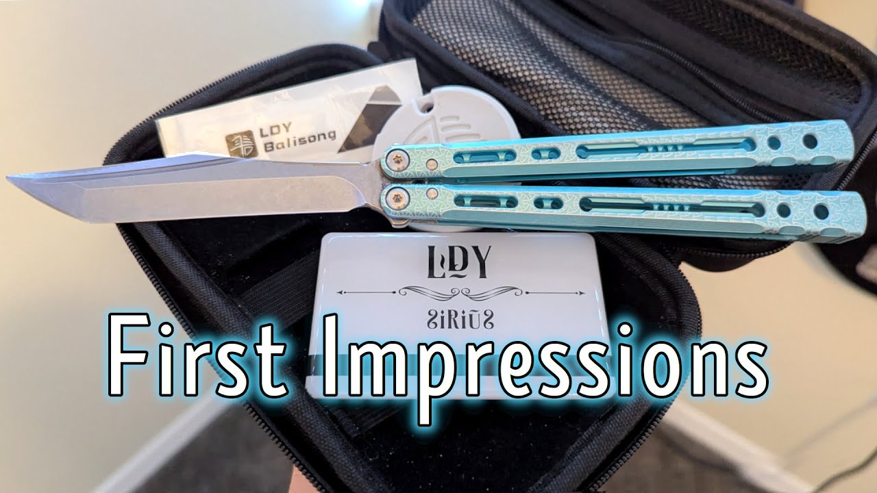 スポーツトイ・アクショントイ LDY balisong Sirius V4(Ti-Plate) My new FAVORITE balisong? We'll see | LDY Sirius V4 First