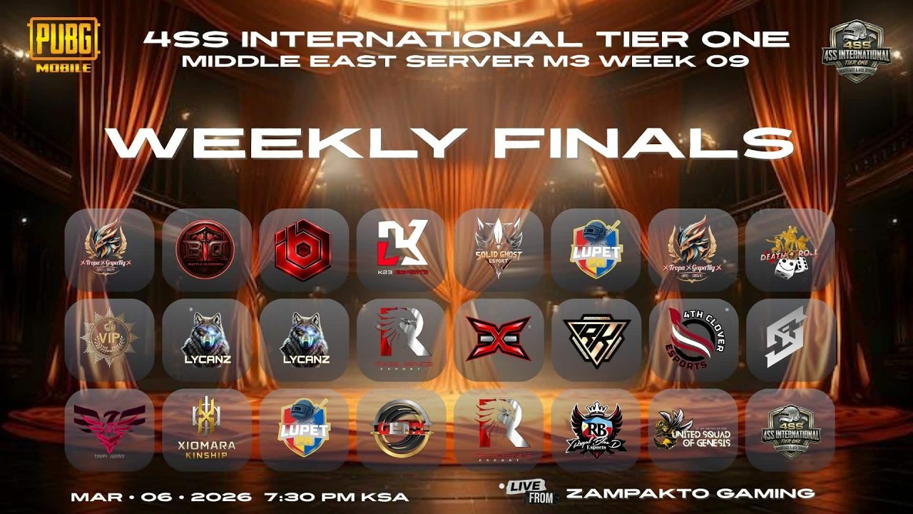 𝟒𝐒𝐒 ＷＥＥＫＬＹ ＦＩＮＡＬＳ GAME 3 @PUBGMOBILE