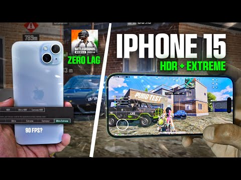 iPhone 15 and 15 Plus PUBG/BGMI HDR Extreme Test 