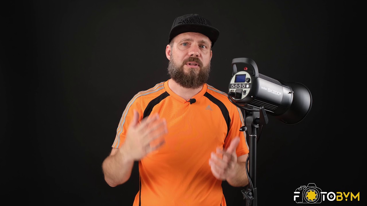 Студийная вспышка Godox SK200II обзор, импульсный свет для съёмок