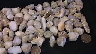 500g+ Ethiopian Opal ~20-40ct in DIM LIGHT