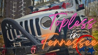 Topless in Tennessee! Let's try out some Proline Hyrax on the OG Axial Scx6 Jeep Rubicon!