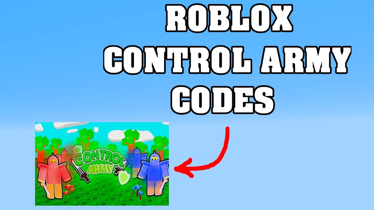 ROBLOX CONTROL ARMY CODES ! 😱 YouTube