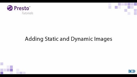 Presto: Add Static and Dynamic Images to Modernized Green Screens