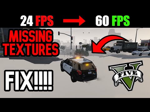 How To Fix GTA V Lag / Stuter / & Mostly **Missing Textures** Works For Any PC! +30FPS!!!