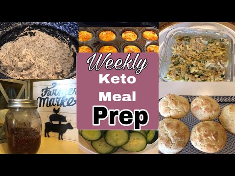 Weekly Keto Meal prep| 5/26/19| keto blackberry jam, drop biscuits, jalapeño egg/tuna salad, & more